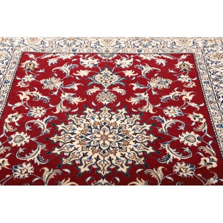 Tappeto Nain Kashmar Persia bianco grigio 150x188