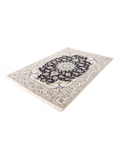 Tappeto Nain Kashmar Persia bianco grigio 150x212