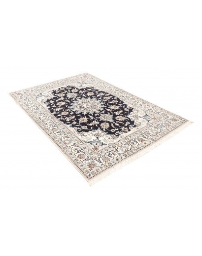 Tappeto Nain Kashmar Persia bianco grigio 150x212
