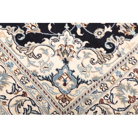 Tappeto Nain Kashmar Persia bianco grigio 150x212