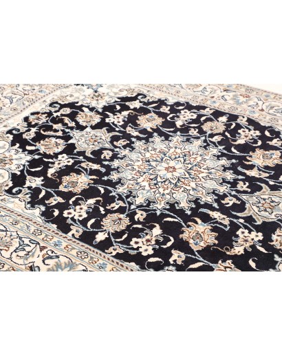 Tappeto Nain Kashmar Persia bianco grigio 150x212