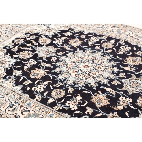 Tappeto Nain Kashmar Persia bianco grigio 150x212