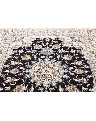 Tappeto Nain Kashmar Persia bianco grigio 150x212