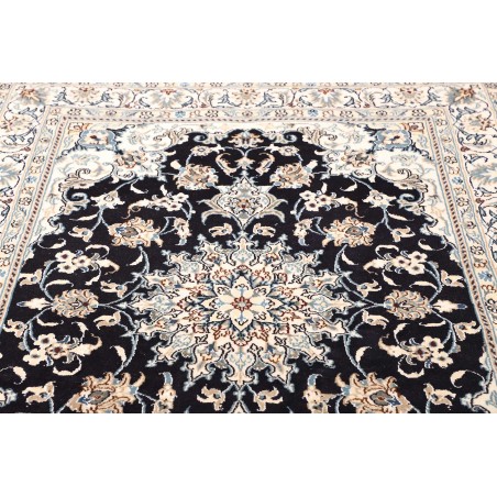 Tappeto Nain Kashmar Persia bianco grigio 150x212