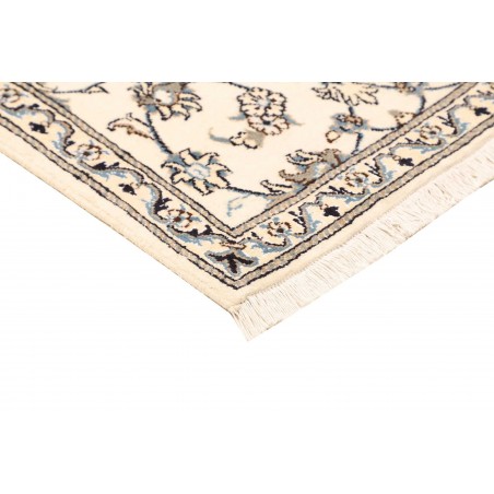Tappeto Nain Kashmar Persia bianco grigio 78x210
