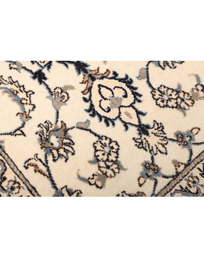 Tappeto Nain Kashmar Persia bianco grigio 78x210