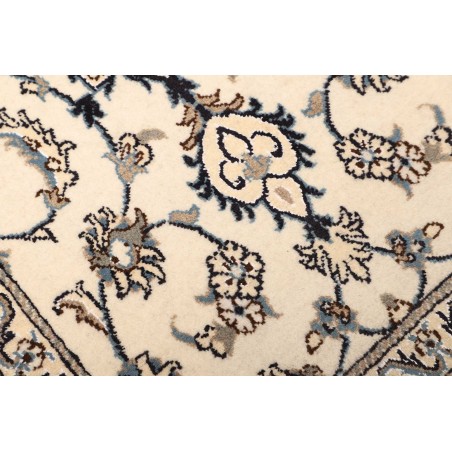 Tappeto Nain Kashmar Persia bianco grigio 78x210