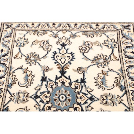 Tappeto Nain Kashmar Persia bianco grigio 78x210