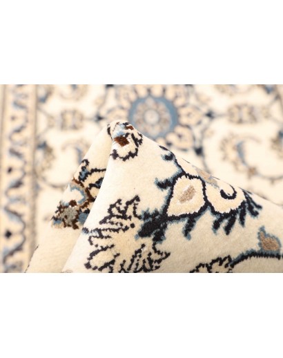 Tappeto Nain Kashmar Persia bianco grigio 78x210