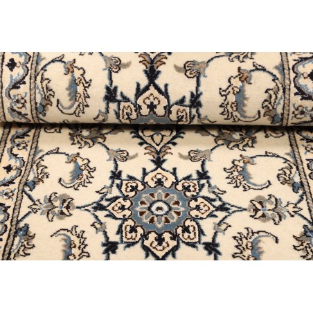 Tappeto Nain Kashmar Persia bianco grigio 78x210