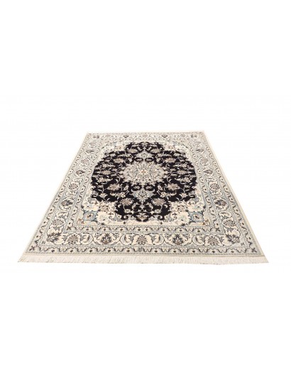 Tappeto Nain Kashmar Persia bianco grigio 150x205