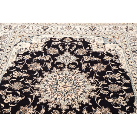 Tappeto Nain Kashmar Persia bianco grigio 150x205