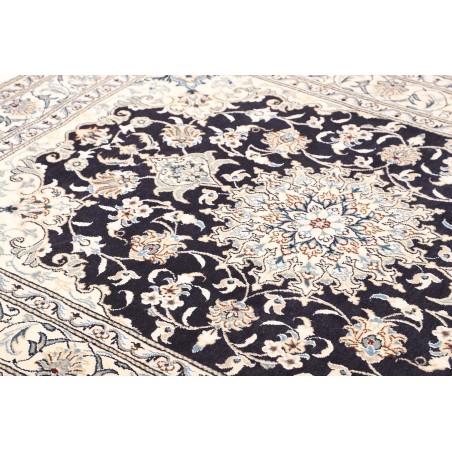 Tappeto Nain Kashmar Persia bianco grigio 152x202