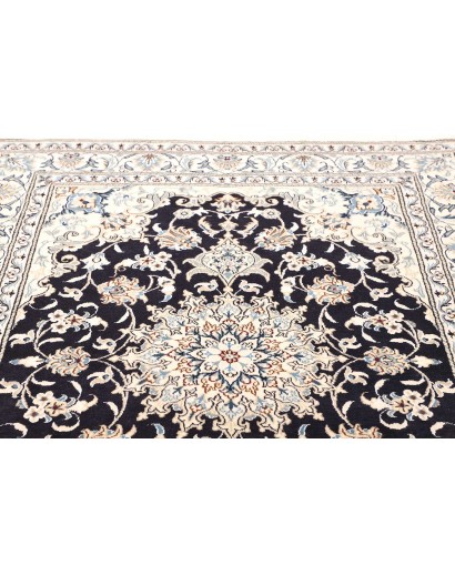 Tappeto Nain Kashmar Persia bianco grigio 152x202