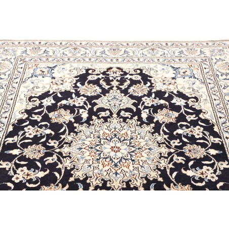 Tappeto Nain Kashmar Persia bianco grigio 152x202