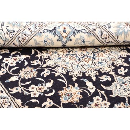 Tappeto Nain Kashmar Persia bianco grigio 152x202