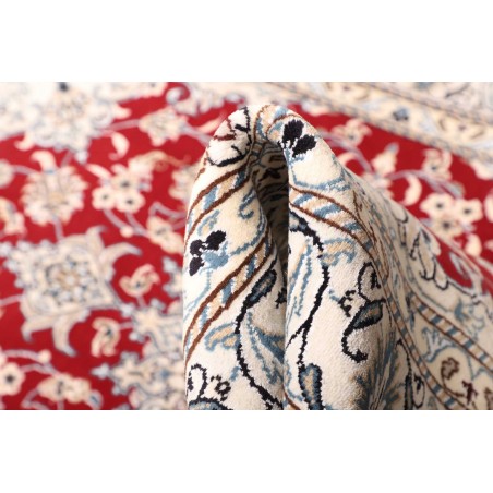 Tappeto Nain Kashmar Persia bianco marrone 148x202