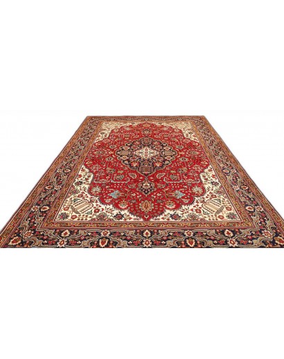 Tappeto Tabriz Persia marrone giallo 256x338