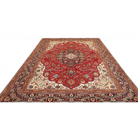 Tappeto Tabriz Persia marrone giallo 256x338