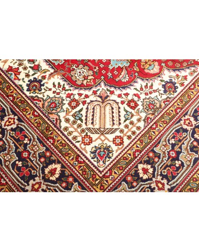 Tappeto Tabriz Persia marrone giallo 256x338