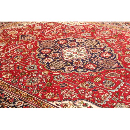 Tappeto Tabriz Persia marrone giallo 256x338