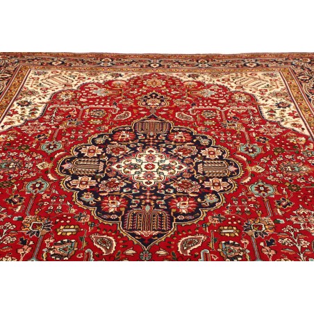 Tappeto Tabriz Persia marrone giallo 256x338