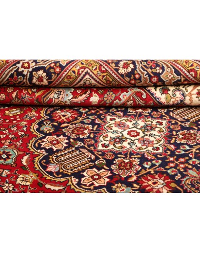 Tappeto Tabriz Persia marrone giallo 256x338