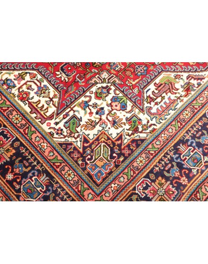 Tappeto Tabriz Persia marrone grigio 255x347