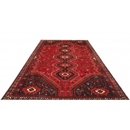 Tappeto Shiraz Persia marrone rosso 235x337