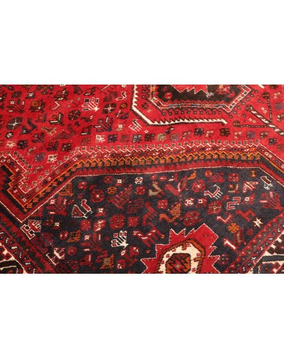 Tappeto Shiraz Persia marrone rosso 235x337