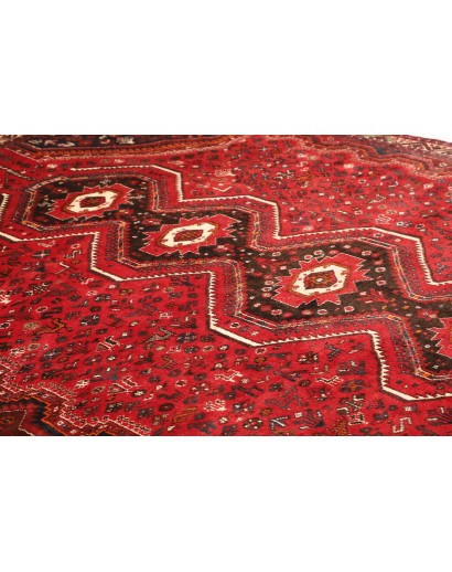 Tappeto Shiraz Persia marrone rosso 235x337