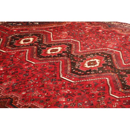 Tappeto Shiraz Persia marrone rosso 235x337