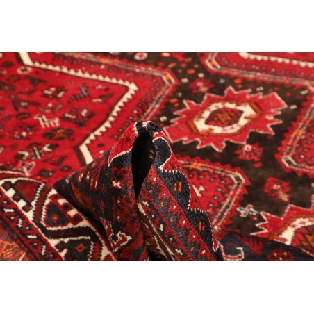 Tappeto Shiraz Persia marrone rosso 235x337