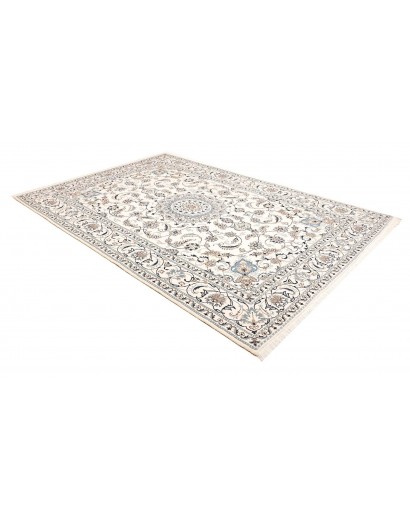Tappeto Nain Kashmar Persia bianco 198x290