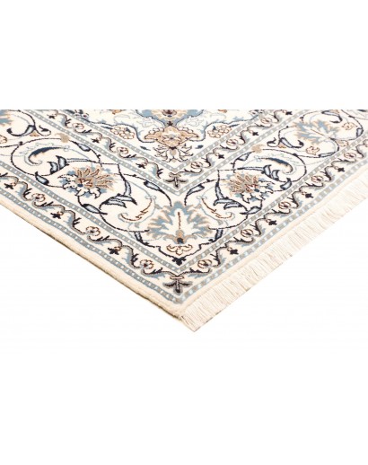 Tappeto Nain Kashmar Persia bianco 198x290