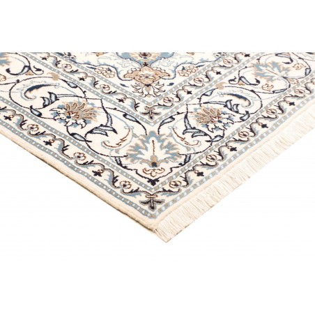 Tappeto Nain Kashmar Persia bianco 198x290
