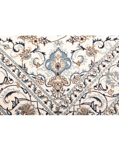 Tappeto Nain Kashmar Persia bianco 198x290