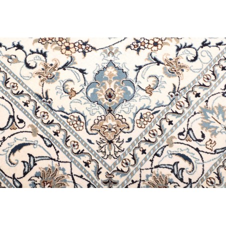 Tappeto Nain Kashmar Persia bianco 198x290