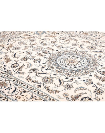 Tappeto Nain Kashmar Persia bianco 198x290