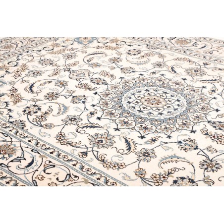 Tappeto Nain Kashmar Persia bianco 198x290