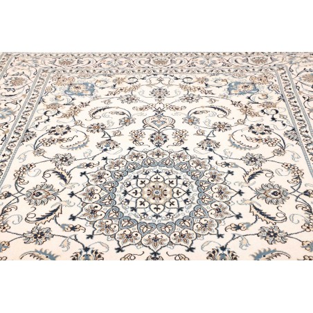 Tappeto Nain Kashmar Persia bianco 198x290