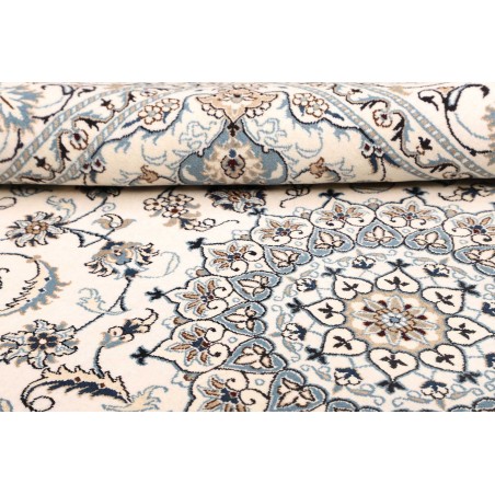 Tappeto Nain Kashmar Persia bianco 198x290