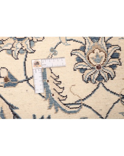 Tappeto Nain Kashmar Persia bianco 198x290