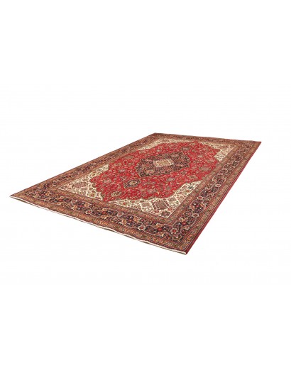 Tappeto Tabriz Persia marrone giallo 247x358