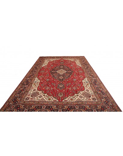 Tappeto Tabriz Persia marrone giallo 247x358
