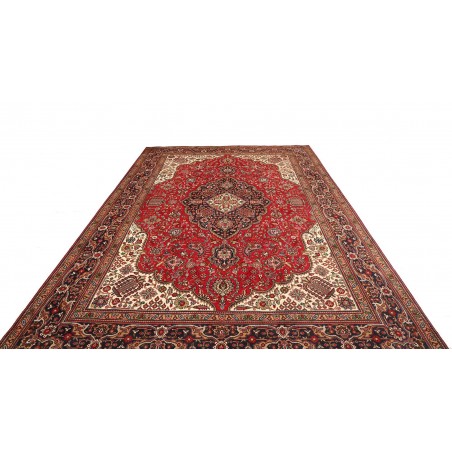 Tappeto Tabriz Persia marrone giallo 247x358