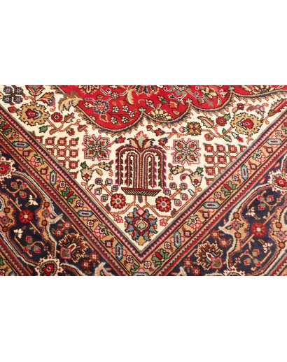 Tappeto Tabriz Persia marrone giallo 247x358