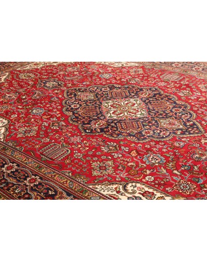 Tappeto Tabriz Persia marrone giallo 247x358