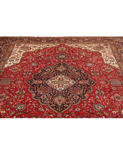 Tappeto Tabriz Persia marrone giallo 247x358