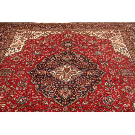Tappeto Tabriz Persia marrone giallo 247x358
